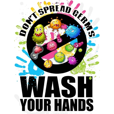 5005 Wash Your Hands version 3  safety poster